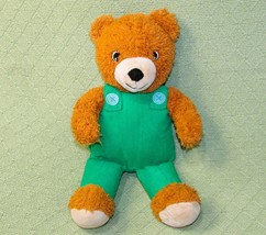 Kohls Cares For Kids Corduroy Teddy Bear Plush Stuffed Character Toy 14&quot; Green - £7.19 GBP