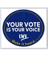 Your vote is your voice make it Heard LWV sticker ️ League Of Women - £3.93 GBP