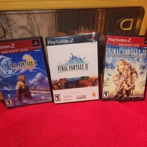 PS2 game lot, Final Fantasy X, XI &amp; XII, plus XI online version Playstation 2 - £27.09 GBP