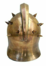 Helmet Gladiator Medieval Roman Armor Maximus Knight Steel Greek Spartan Mask - £52.24 GBP