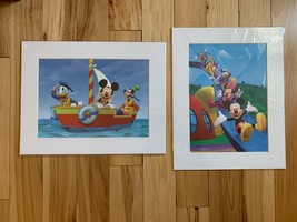 Vintage Disney Mickey Mouse Friend &amp; Adventure Poster Print 14&quot; by 11  S... - £21.55 GBP