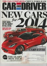 Car and Driver New Cars for 2014 Corvette Best Tech Chevy Ford Ram Cadillac CTS - £15.65 GBP