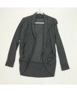 Ambiance Gra Open Front Long Sleeve Gray Cardigan Cocoon Sweater Shawl - $272.54 MXN