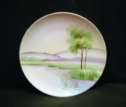 Old Vintage Meito China Hand Painted Bread &amp; Butter Plate Multi-Color Japan b - £7.76 GBP
