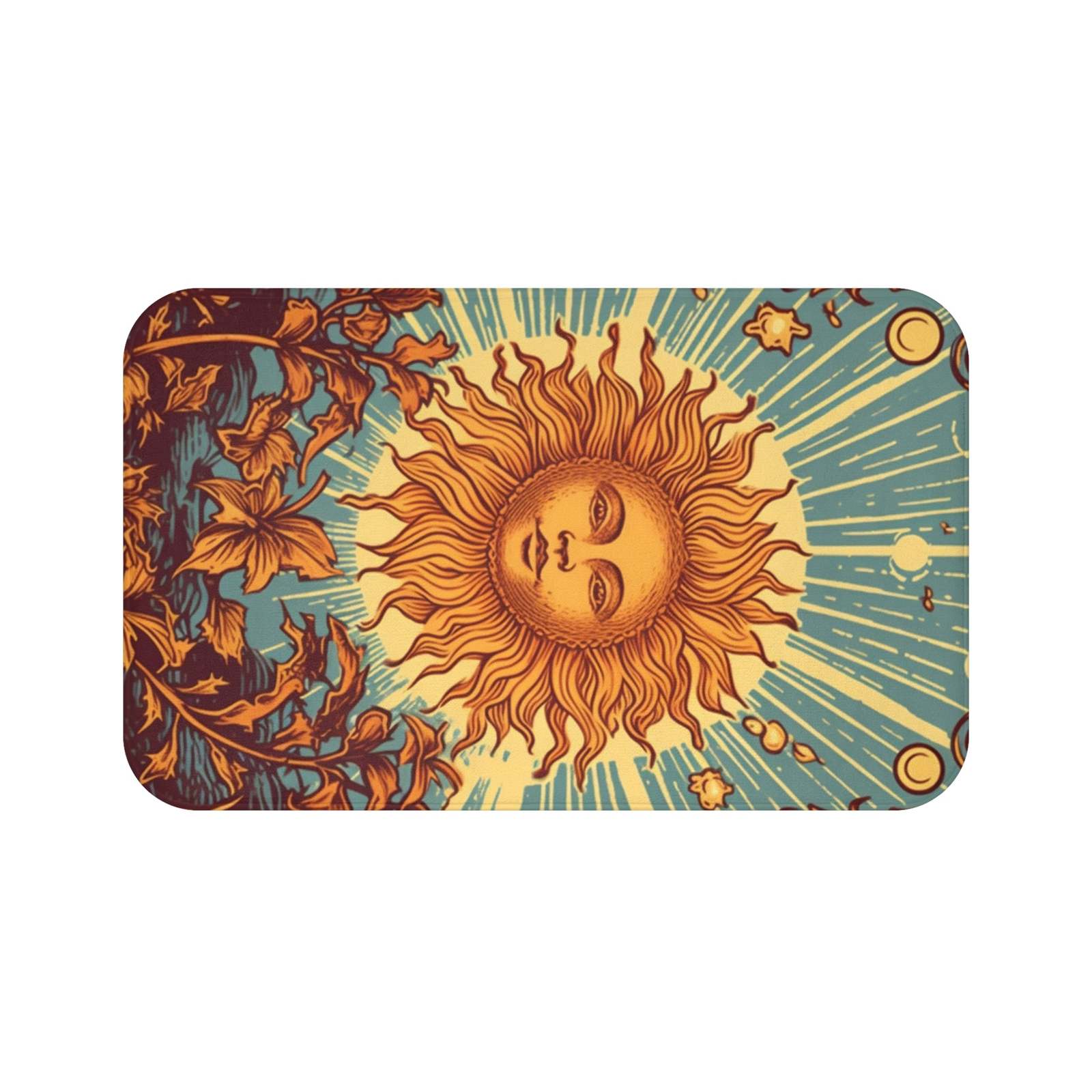 Sun Tarot Card Symbol of Growth, Life, and Radiance - Bath Mat