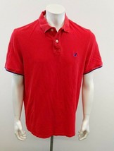 American Eagle Men&#39;s Pique Polo Shirt Size XLT Red Athletic Fit Short Sl... - $9.89