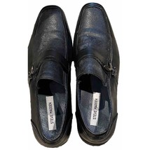 Steve Madden P-Treble Buckle Men’s Loafer Black Size 10.5 EUC - $278.12 MXN