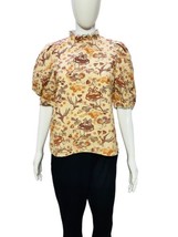Ulla Johnson Women&#39;s Boden Floral Printed Ruffle Cotton Blouse Tunic Top... - £128.55 GBP