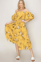 HYFVE Floral Puff Sleeve Tiered Dress - £40.91 GBP