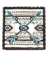 Set Of 2 Western Navajo Crossed Turquoise Arrows Wall Double Toggle Swit... - $41.10 CAD