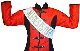 Medievale Gambeson 5 Fibbia Lungo Imbottito Armor Multicolore ABS - £70.41 GBP+