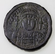 527-565 Ad Byzantin Emp. Justinian I, AE Follis Constantinople Mint Sb 1... - $5,259.09 MXN