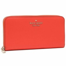 NWB Kate Spade Staci Large Continental Wallet Orange ZA WLR00130 Gift Ba... - $87.11