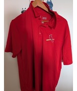 Authentic MLB St. Louis Cardinals TX3 Cool Red Polo Shirt Mens Size L - $17.89