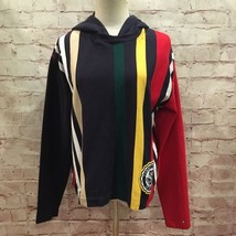 Women&#39;s Small Tommy Hilfiger Hoodie Hooded Sweatshirt Striped - £25.57 GBP