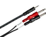 Hosa CMP-153 3.5 mm TRS to Dual 1/4&quot; TS Stereo Breakout Cable, 3 Feet, L... - $13.60