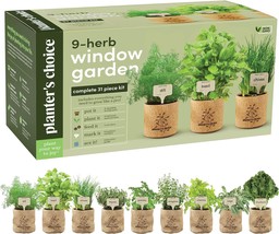 9 Herb Indoor Window Garden Kit House Plants Seeds Best Unique Easter Gi... - £40.60 GBP