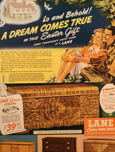 Vintage Ad A Dream Comes True LANE Cedar Hope Chest Pennsylvania Railroad - £8.44 GBP