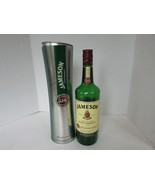 Jameson Irish Whiskey Liquor Green Glass Bottle with Canister Empty - $460.80 MXN