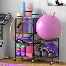 5 Tier Dumbbell Rack, Yoga Mat Storage Rack, Home Gym Storage Rack, Workout Equi - £156.43 GBP