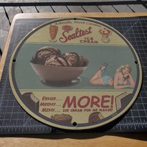 Vintage 1934 Sealtest Ice Cream &amp; Dairy Product Company Porcelain Gas-Oil Sign - £99.90 GBP