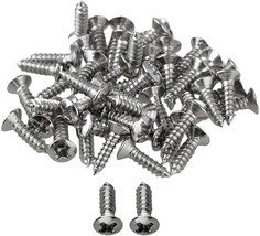 50 pcs Guitar Pickguard Screws for Strat Tele Electric Guitar Bass Chrom... - £11.12 GBP