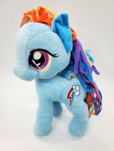 My Little Pony Blue Princess Rainbow Lightning Bolt 10&quot; Plush Stuffed Toy B350 - £11.73 GBP