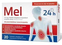 MEL 7,5 mg 20 tablets Pain &amp; Fever Relief anti-inflammatory - £17.38 GBP