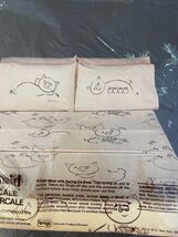 Vintage 1978 Sprindmaid Pig FEELIN GOOD Alex West 1 Twin Flat Sheet New - €22,12 EUR