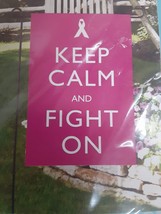Meadow Creek &quot;Keep Calm &amp; Fight On&quot; Decorative Garden Flag  12.5 x 18in ... - £10.36 GBP