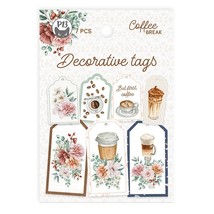Coffee Break Double-Sided Cardstock Tags 7/Pkg- 03 P13COF23 - $10.09 CAD