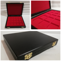 Pencil Box For Coins Made A Hand Colour Black Red Interior - £41.94 GBP