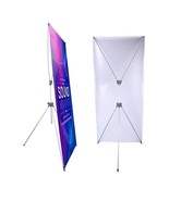 Adjustable X Banner Stand Fits Any Banner Size Width 23&quot; to 32&quot; and Heig... - £28.80 GBP