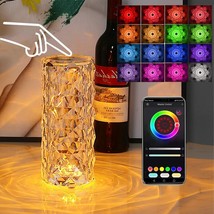 Crystal Lamp Table Lamp 16 Colors Changing Projector Light APP Control Lights - £22.41 GBP