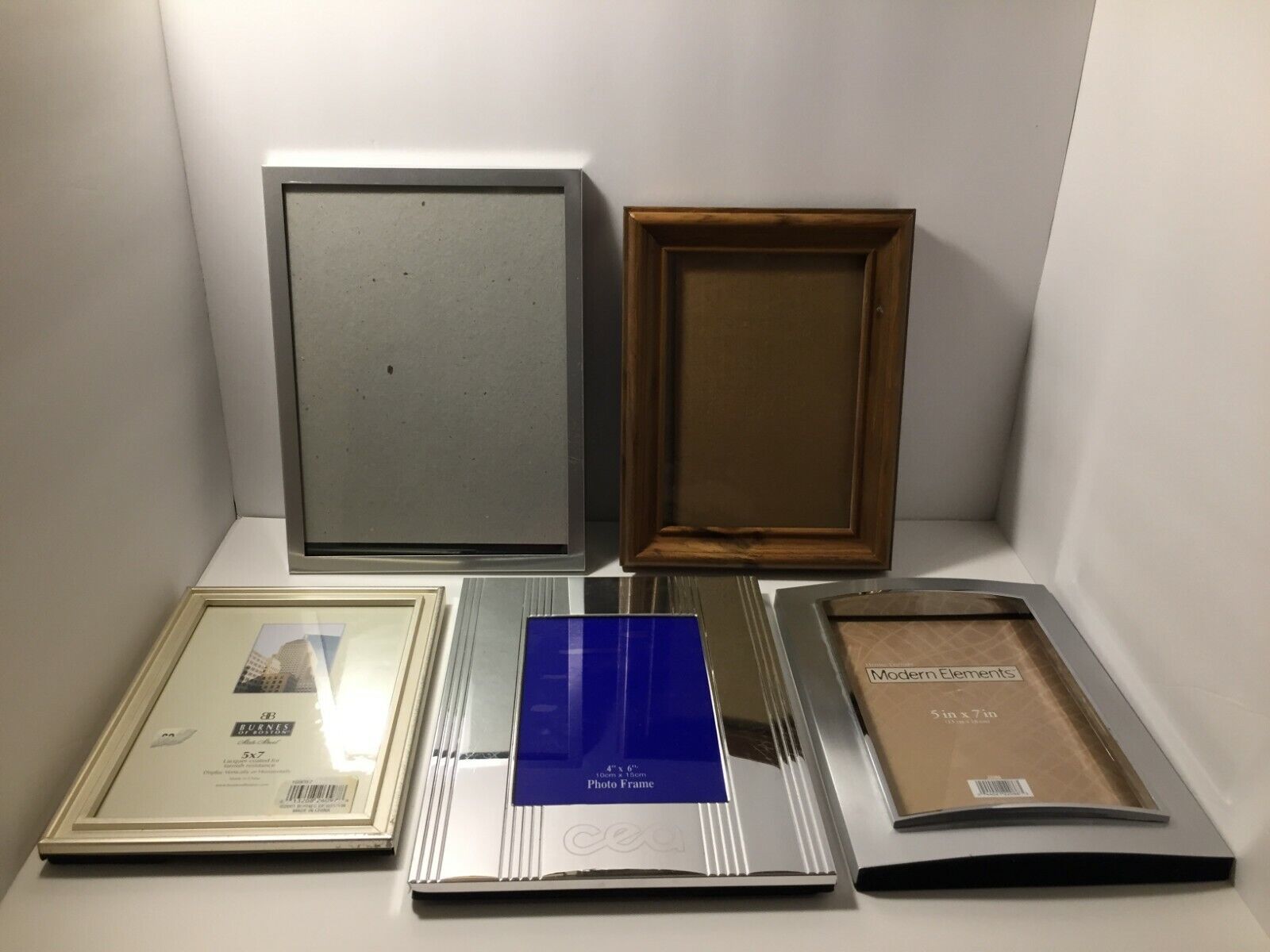 Primary image for Picture Frames Group of 5 Burnes of Boston Modern Elements 5 x 7 4 x 6 and More