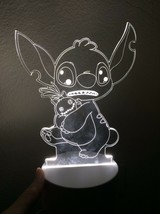Disney Lilo Stitch and Scrump Shape Figure Toy Night Light Lamp. Very RA... - $39.99