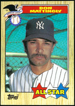 1987 Topps #606 Don Mattingly New York Yankees All Star Al Leaders TM on Front - £1.57 GBP