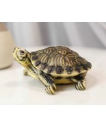 Lifelike Yellow Bellied Slider Turtle Tortoise Figurine 4.75&quot;L Zen Feng ... - £22.83 GBP