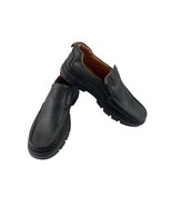 Venshine Loafers Men 43 / 10M Shoes Black Leather Slip on Casual Comfort... - $641.26 MXN