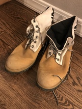 Timberland Boots Used Size 12M - nice Timberland logo Uppers  - $64.00