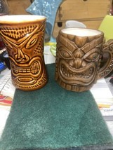 Daga Hawaii Tumbler Cup Vintage Mug &amp; Ceramic Tiki Mug W/ Green Eyes - £15.72 GBP