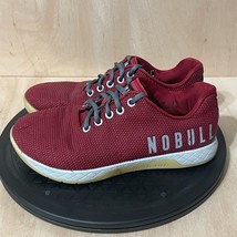 Nobull Superfabric Trainer Shoes Sneakers Lace Up Maroon Size Mens 5.5 Womens 7 - £25.32 GBP