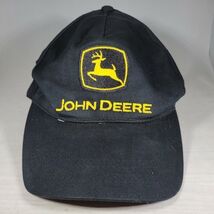 John Deere Hat Cap Black Snapback Adjustable Cary Francis - $4.35