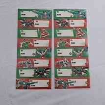 Christmas Gift Tags Justice League Comic Book Characters 32 Count stickers - $9.90