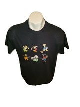 Disney Mickey Donald Pluto Goofy Lets Golf  Mens Shirt Sz L - £11.81 GBP