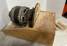 VTG 9&quot; Disc Sander Benchmount GE Washing Machine Motor 1/3 HP 1725 RPM 1... - $128.65