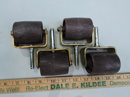 23MM15 SET OF 4 BEDFRAME ROLLERS, VERY GOOD CONDITION - £7.40 GBP