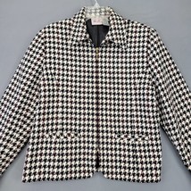 TanJay Women Jacket Size 16 Black Preppy Wool Classic Long Sleeves Full Zip Coat - £11.48 GBP