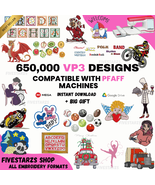 Machines Embroidery Designs for Pfaff 650,000 Files VP3 Format Instant D... - $17.00
