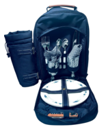 NWT Picnic at Ascot Bold Picnic Backpack for 4 Glasses/Flatware/Opener/U... - $47.45 CAD